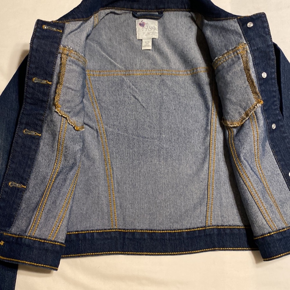 Place girls jean jacket size M7/8 - Picture 6 of 11